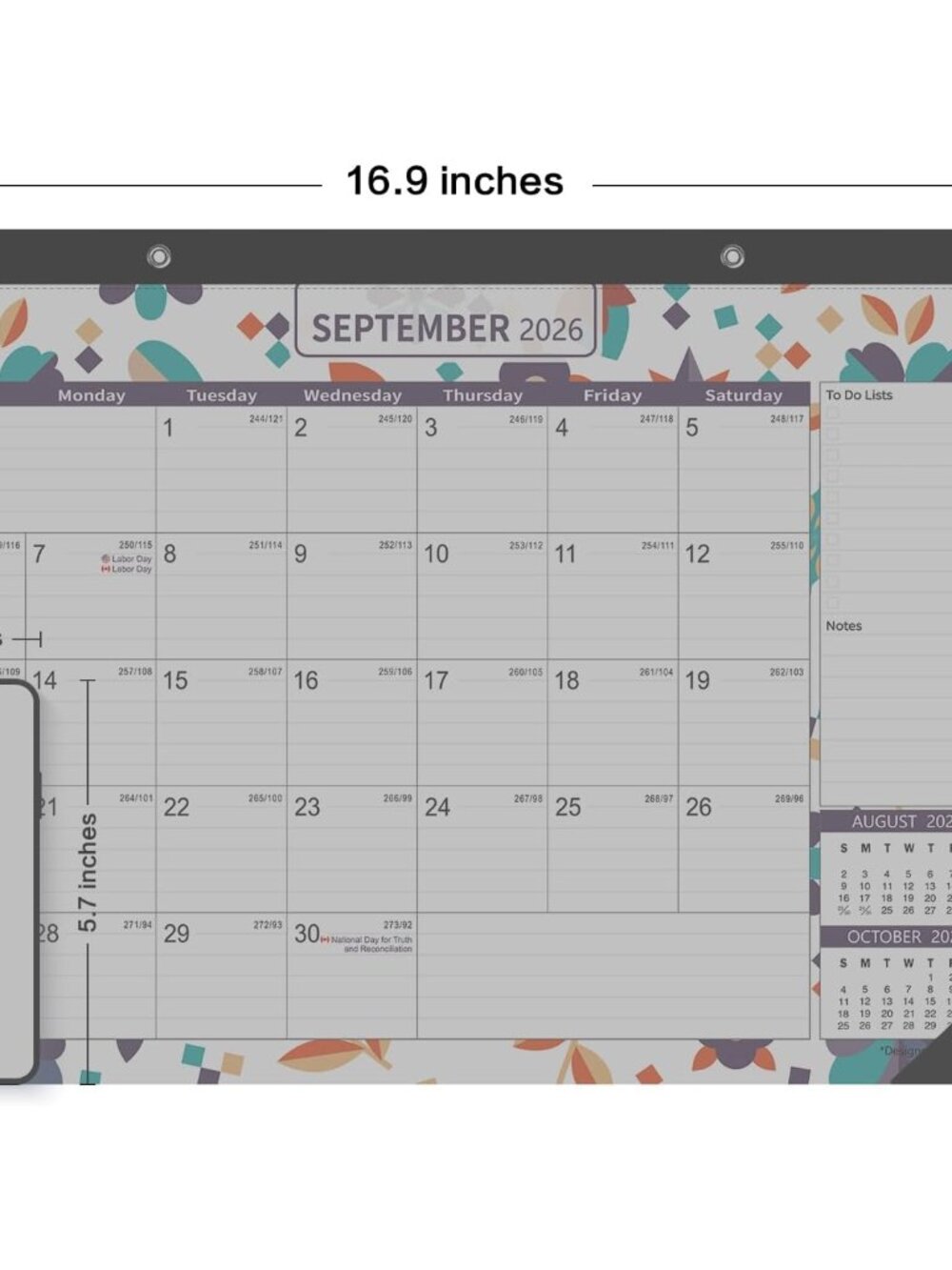 Desk Calendar 2026-2027, Large Monthly Desk Calendar 2026 Jan.2026 to Jun.2027 1 - Picture 3 of 8